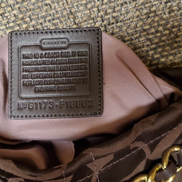 Coach Signature Crossbody Bag Brown - Picture 2 of 3